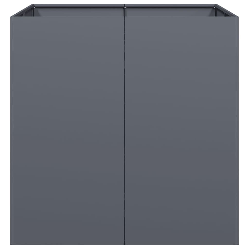 vidaXL Jardinieră Antracit 80x80x80 cm Oțel vidaXL Jardinieră Antracit 80x80x80 cm Oțel