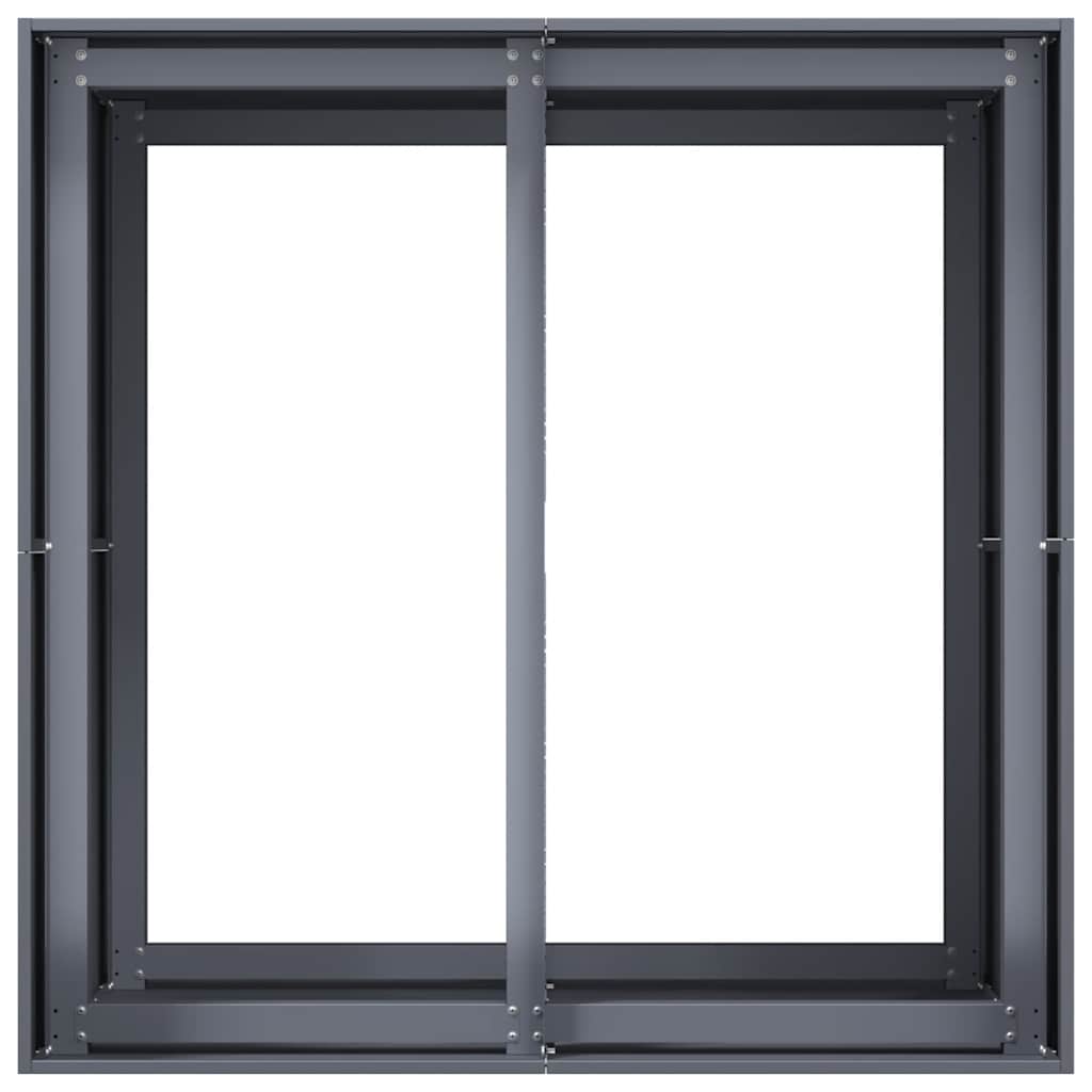 vidaXL Jardinieră Antracit 80x80x80 cm Oțel vidaXL Jardinieră Antracit 80x80x80 cm Oțel