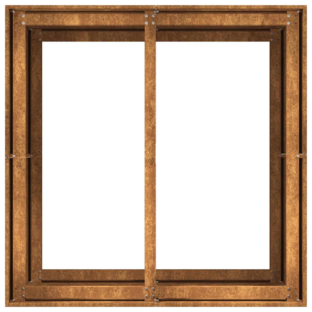 vidaXL Jardinieră Rusty 80x80x80 cm Oțel pentru intemperii vidaXL Jardinieră Rusty 80x80x80 cm Oțel pentru intemperii