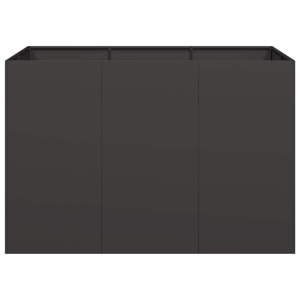 vidaXL Jardinier negru 120x80x80 cm Oțel