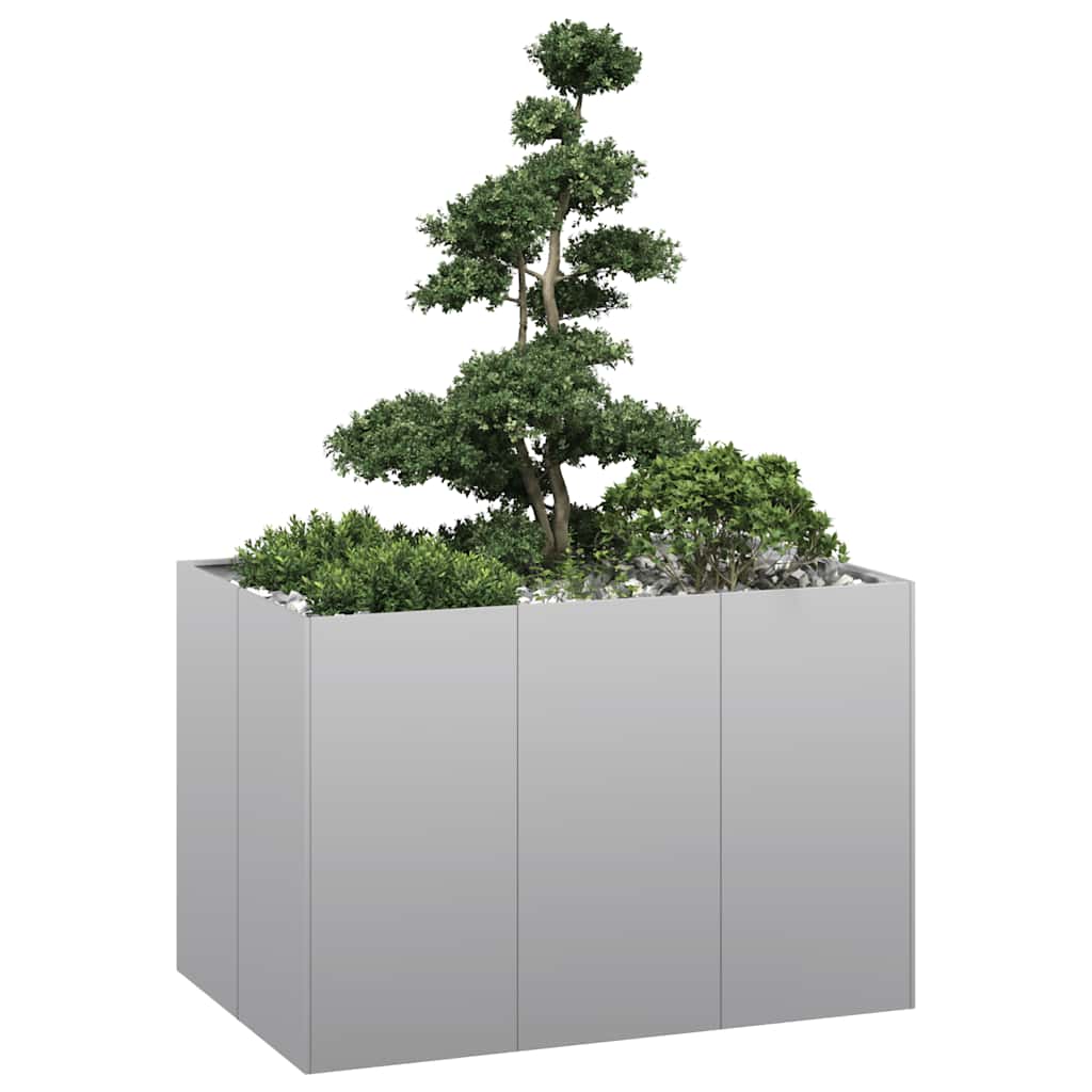 vidaXL Jardinieră 120x80x80 cm oțel galvanizat vidaXL Jardinieră 120x80x80 cm oțel galvanizat