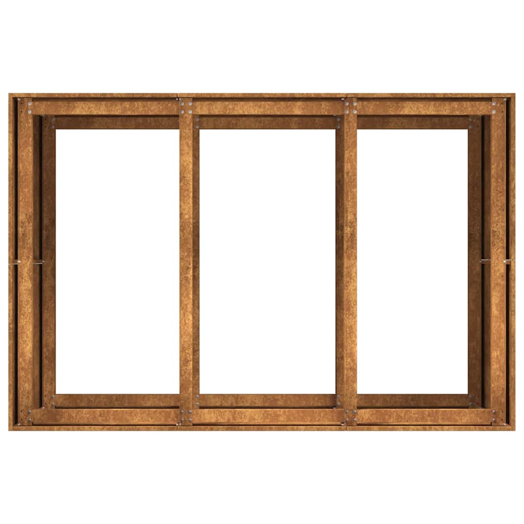 vidaXL Jardinieră Rusty 120x80x80 cm Oțel pentru intemperii vidaXL Jardinieră Rusty 120x80x80 cm Oțel pentru intemperii