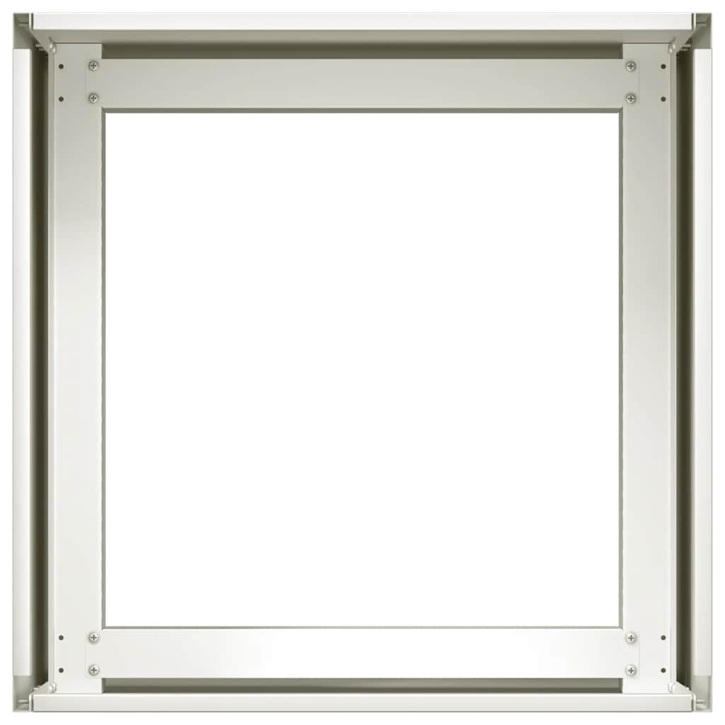 vidaXL Jardinieră alb 40x40x30 cm oțel vidaXL Jardinieră alb 40x40x30 cm oțel