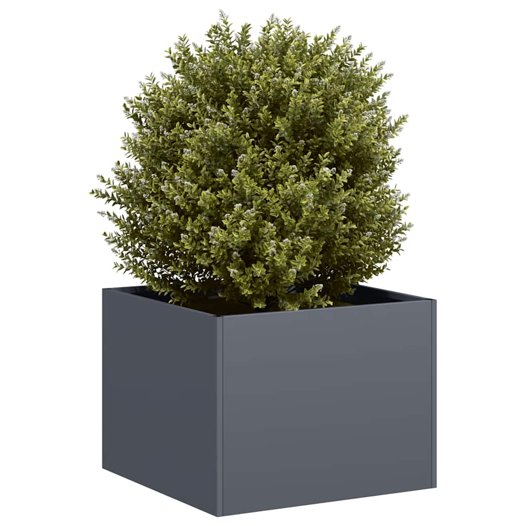 vidaXL Jardinieră Antracit 40x40x30 cm Oțel vidaXL Jardinieră Antracit 40x40x30 cm Oțel