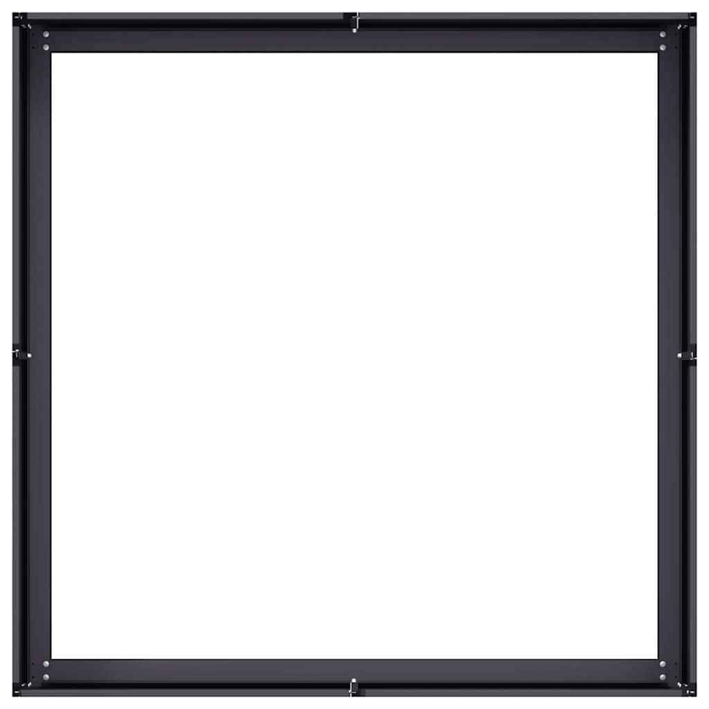 vidaXL Jardinieră Negru 100x100x30 cm Oțel vidaXL Jardinieră Negru 100x100x30 cm Oțel
