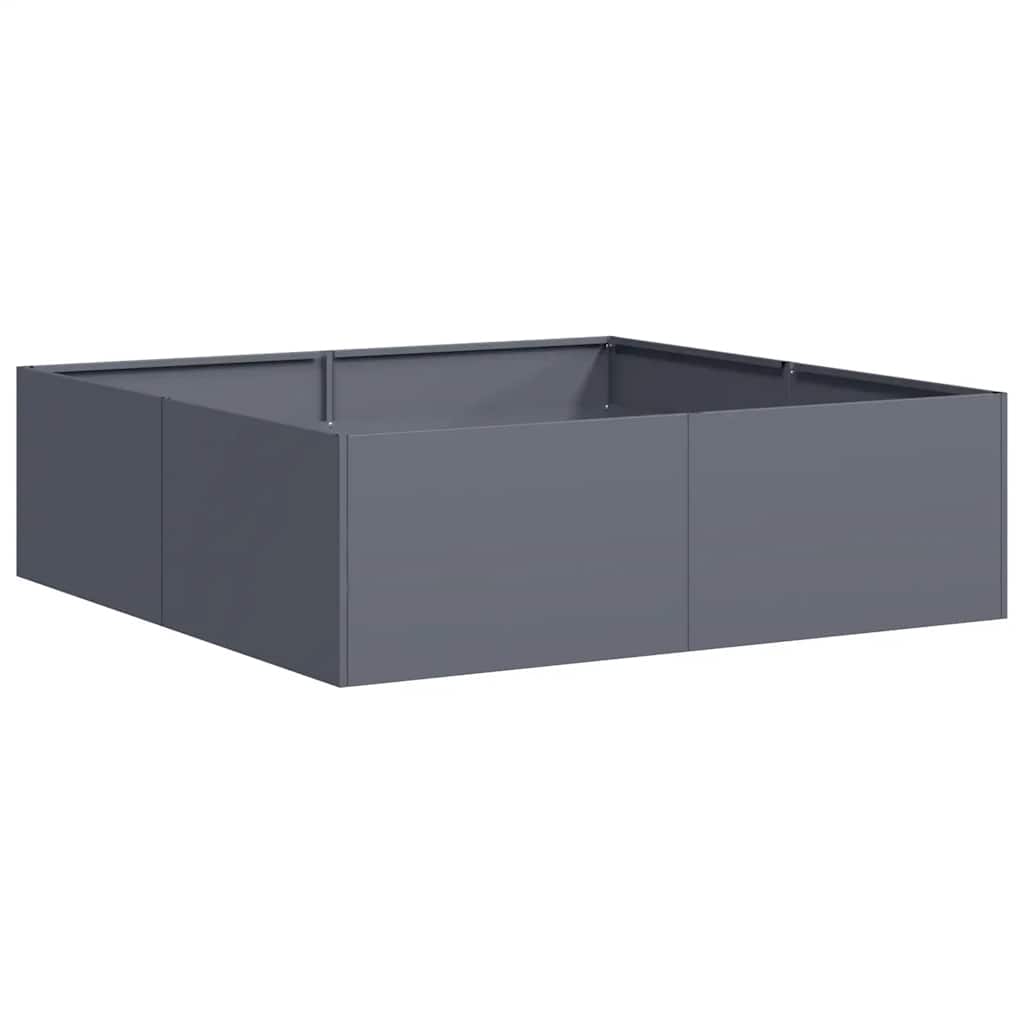 vidaXL Jardinieră Antracit 100x100x30 cm Oțel vidaXL Jardinieră Antracit 100x100x30 cm Oțel