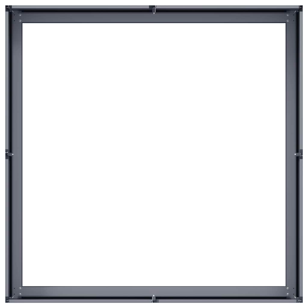 vidaXL Jardinieră Antracit 100x100x30 cm Oțel vidaXL Jardinieră Antracit 100x100x30 cm Oțel