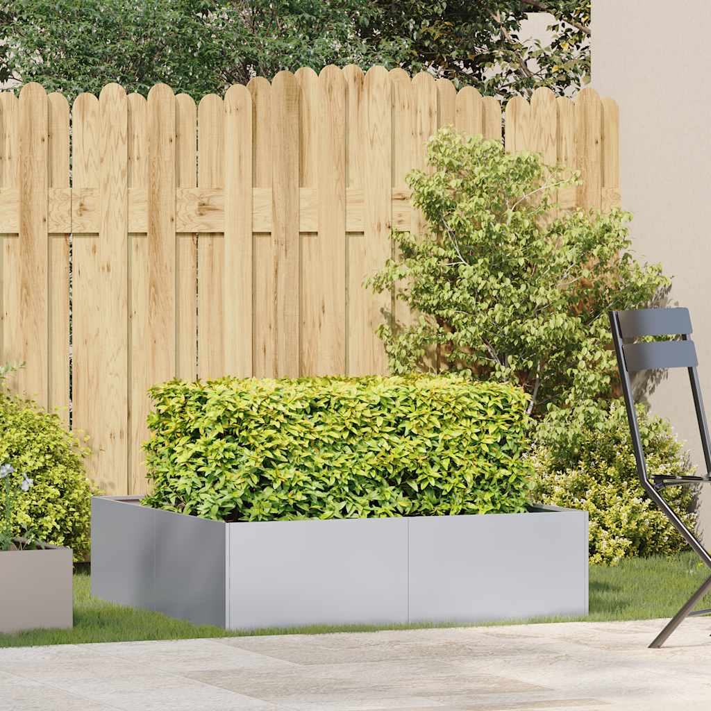 vidaXL Jardinieră 100x100x30 cm oțel galvanizat