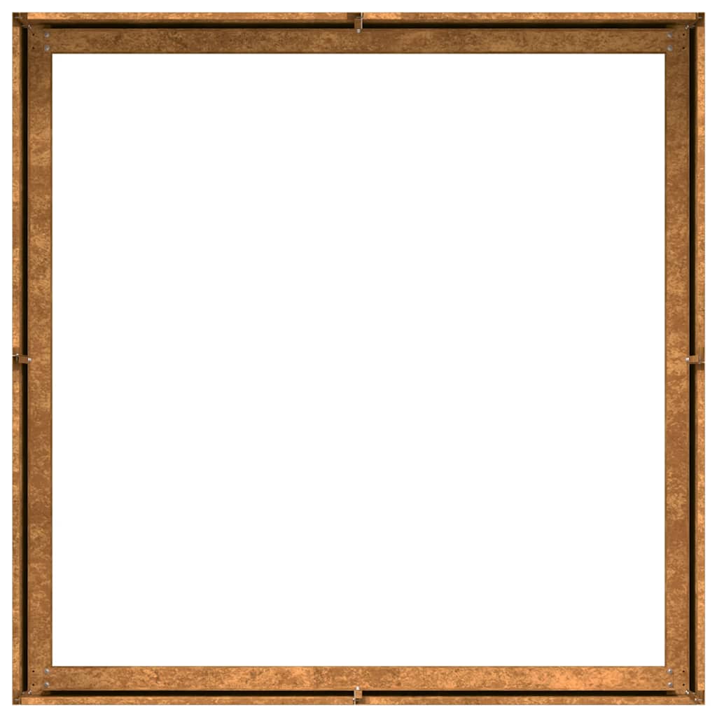 vidaXL Jardinieră Rusty 100x100x30 cm Oțel pentru intemperii vidaXL Jardinieră Rusty 100x100x30 cm Oțel pentru intemperii