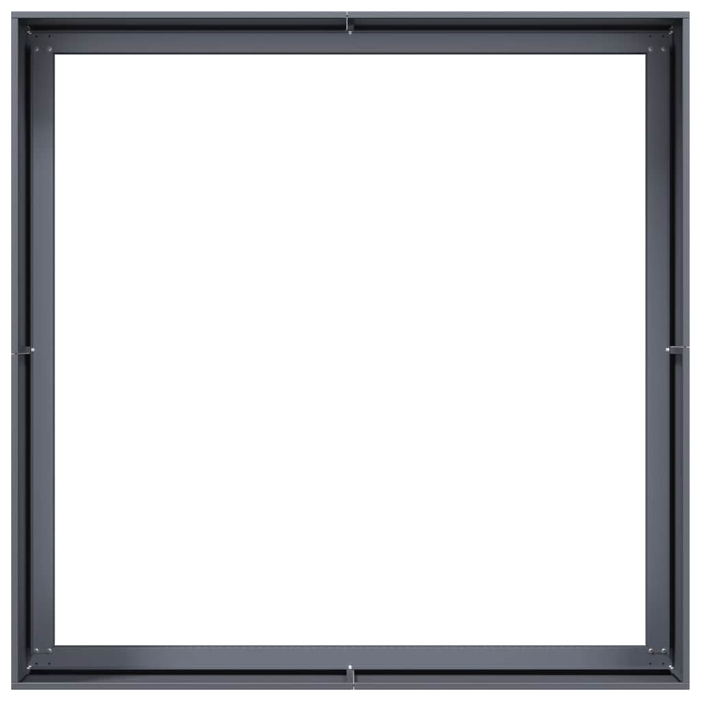 vidaXL Jardinieră Antracit 100x100x40 cm Oțel vidaXL Jardinieră Antracit 100x100x40 cm Oțel