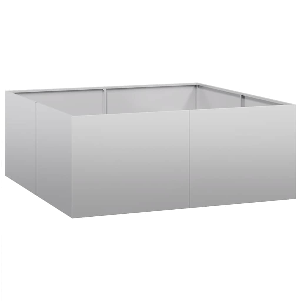vidaXL Jardinieră 100x100x40 cm oțel galvanizat vidaXL Jardinieră 100x100x40 cm oțel galvanizat