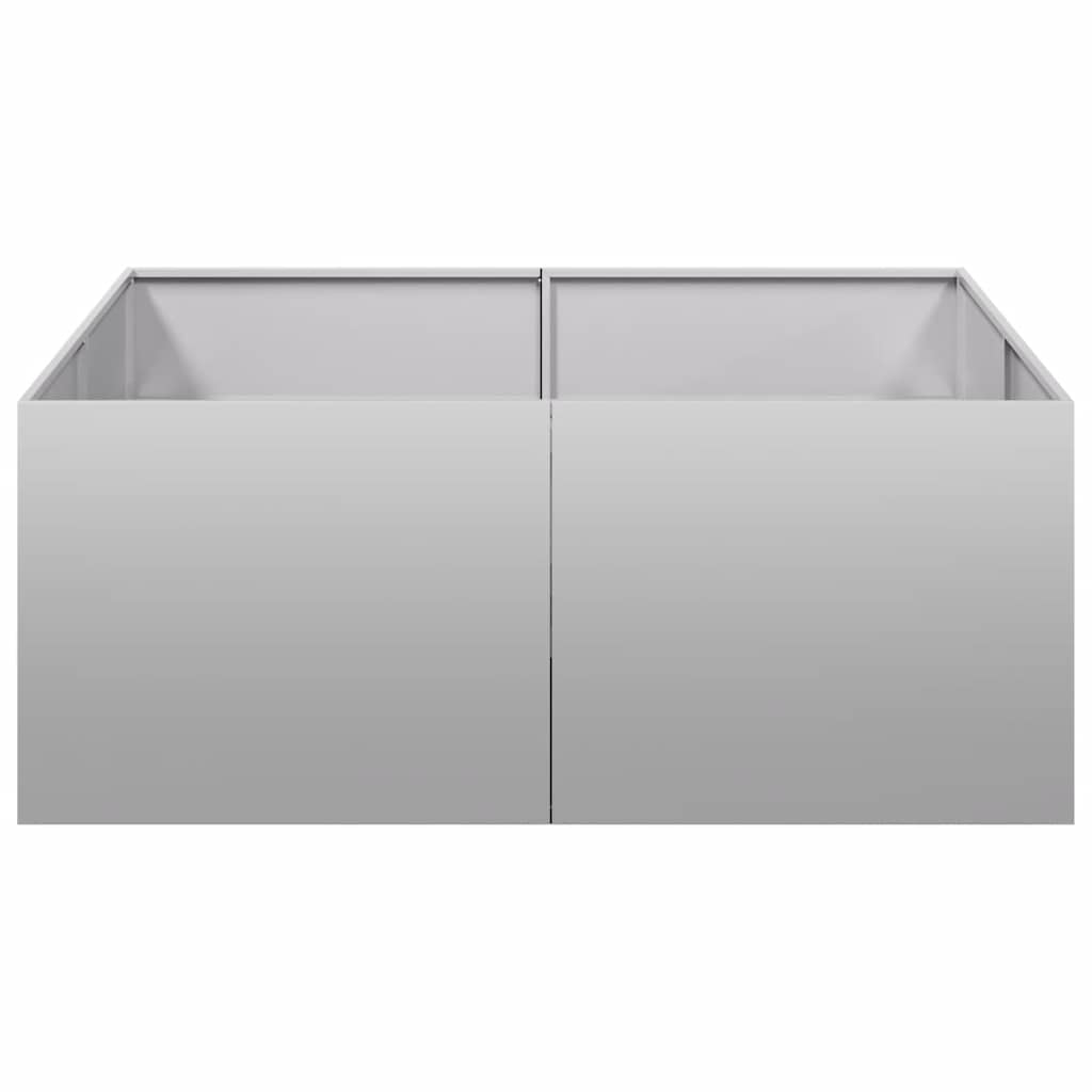 vidaXL Jardinieră 100x100x40 cm oțel galvanizat vidaXL Jardinieră 100x100x40 cm oțel galvanizat