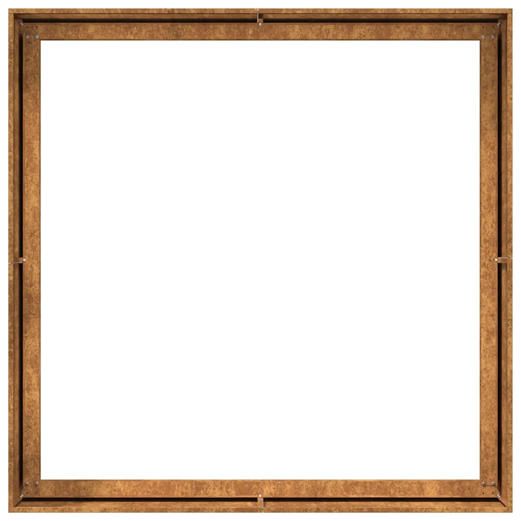vidaXL Jardinieră Rusty 100x100x40 cm Oțel pentru intemperii vidaXL Jardinieră Rusty 100x100x40 cm Oțel pentru intemperii