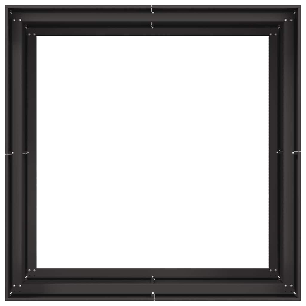 vidaXL Jardinieră Negru 100x100x80 cm Oțel vidaXL Jardinieră Negru 100x100x80 cm Oțel