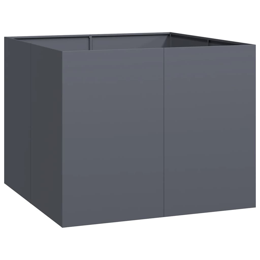 vidaXL Jardinieră Antracit 100x100x80 cm Oțel vidaXL Jardinieră Antracit 100x100x80 cm Oțel