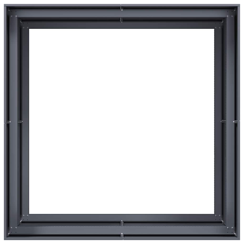 vidaXL Jardinieră Antracit 100x100x80 cm Oțel vidaXL Jardinieră Antracit 100x100x80 cm Oțel