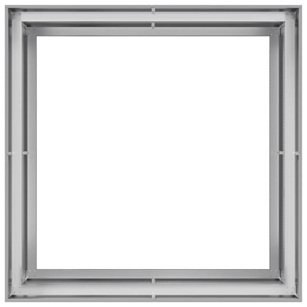 vidaXL Jardinieră 100x100x80 cm oțel galvanizat vidaXL Jardinieră 100x100x80 cm oțel galvanizat