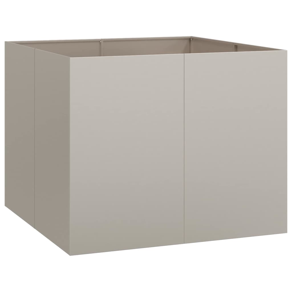vidaXL Jardinieră Rusty 100x100x80 cm Oțel pentru intemperii vidaXL Jardinieră Rusty 100x100x80 cm Oțel pentru intemperii