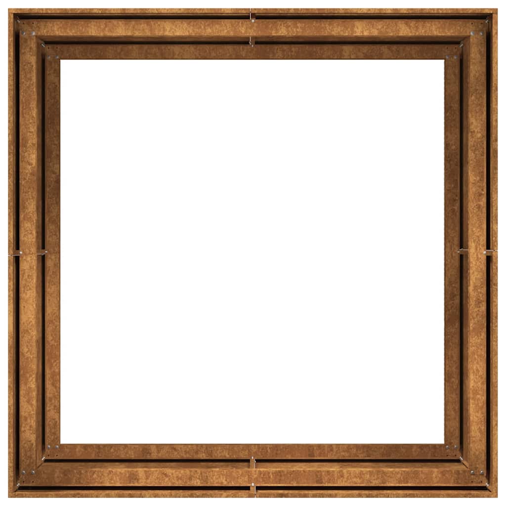 vidaXL Jardinieră Rusty 100x100x80 cm Oțel pentru intemperii vidaXL Jardinieră Rusty 100x100x80 cm Oțel pentru intemperii