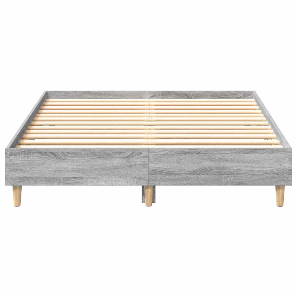 vidaXL Cadru de pat fără saltea Gri Sonoma 120x200 cm lemn prelucrat