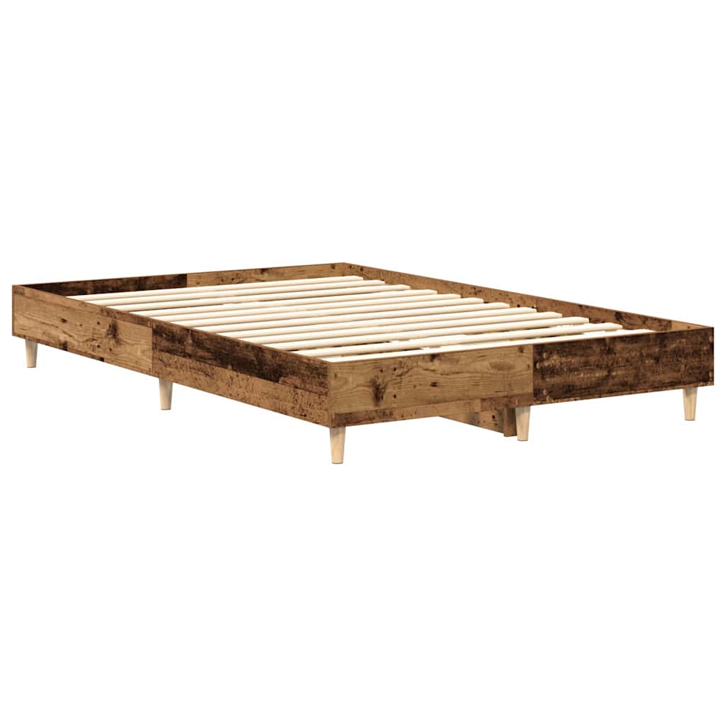 vidaXL Cadru de pat fără saltea Lemn vechi 140x190 cm Lemn prelucrat vidaXL Cadru de pat fără saltea Lemn vechi 140x190 cm Lemn prelucrat