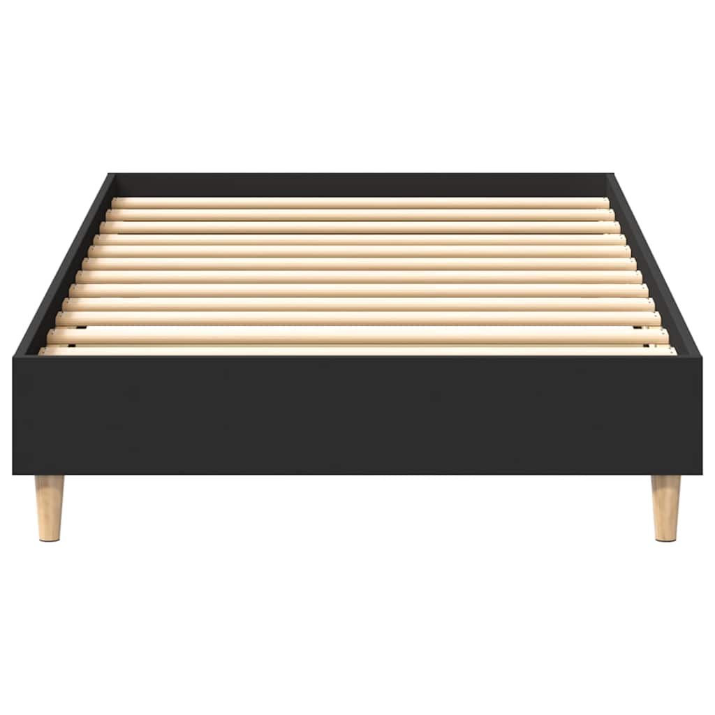 vidaXL Cadru de pat fără saltea, negru, 90x190 cm, lemn prelucrat vidaXL Cadru de pat fără saltea, negru, 90x190 cm, lemn prelucrat