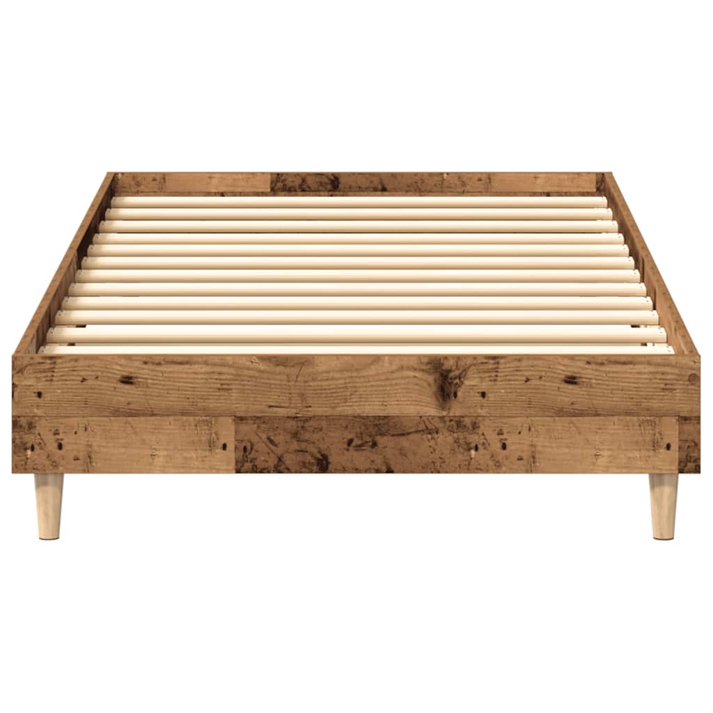 vidaXL Cadru de pat fără saltea Lemn vechi 75x190 cm Lemn prelucrat vidaXL Cadru de pat fără saltea Lemn vechi 75x190 cm Lemn prelucrat