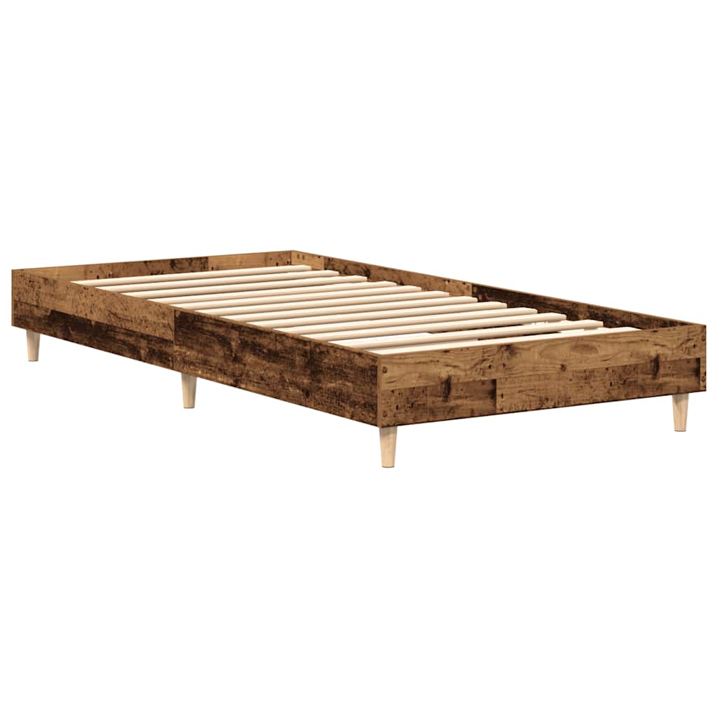 vidaXL Cadru de pat fără saltea Lemn vechi 75x190 cm Lemn prelucrat vidaXL Cadru de pat fără saltea Lemn vechi 75x190 cm Lemn prelucrat