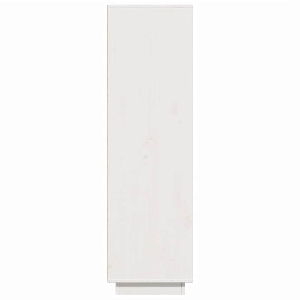 vidaXL Dulap înalt, alb, 89x34x116,5 cm, lemn masiv de pin vidaXL Dulap înalt, alb, 89x34x116,5 cm, lemn masiv de pin