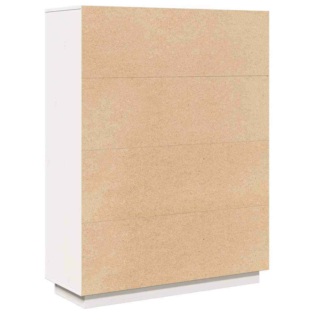 vidaXL Dulap înalt, alb, 89x34x116,5 cm, lemn masiv de pin vidaXL Dulap înalt, alb, 89x34x116,5 cm, lemn masiv de pin