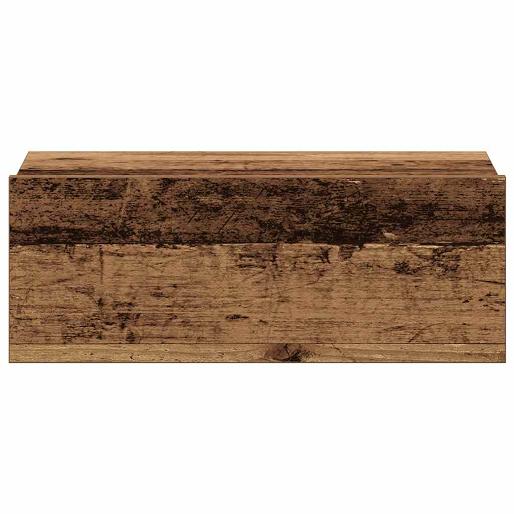 vidaXL Noptiera plutitoare Lemn vechi 40x32x15 cm Lemn prelucrat