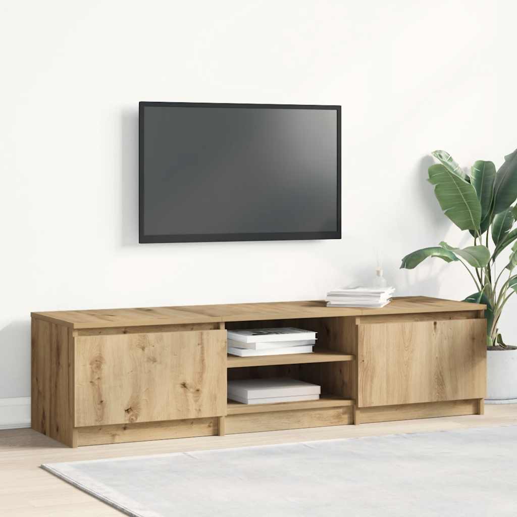 vidaXL Dulap TV, stejar artizanal, 140x40x36 cm, lemn prelucrat