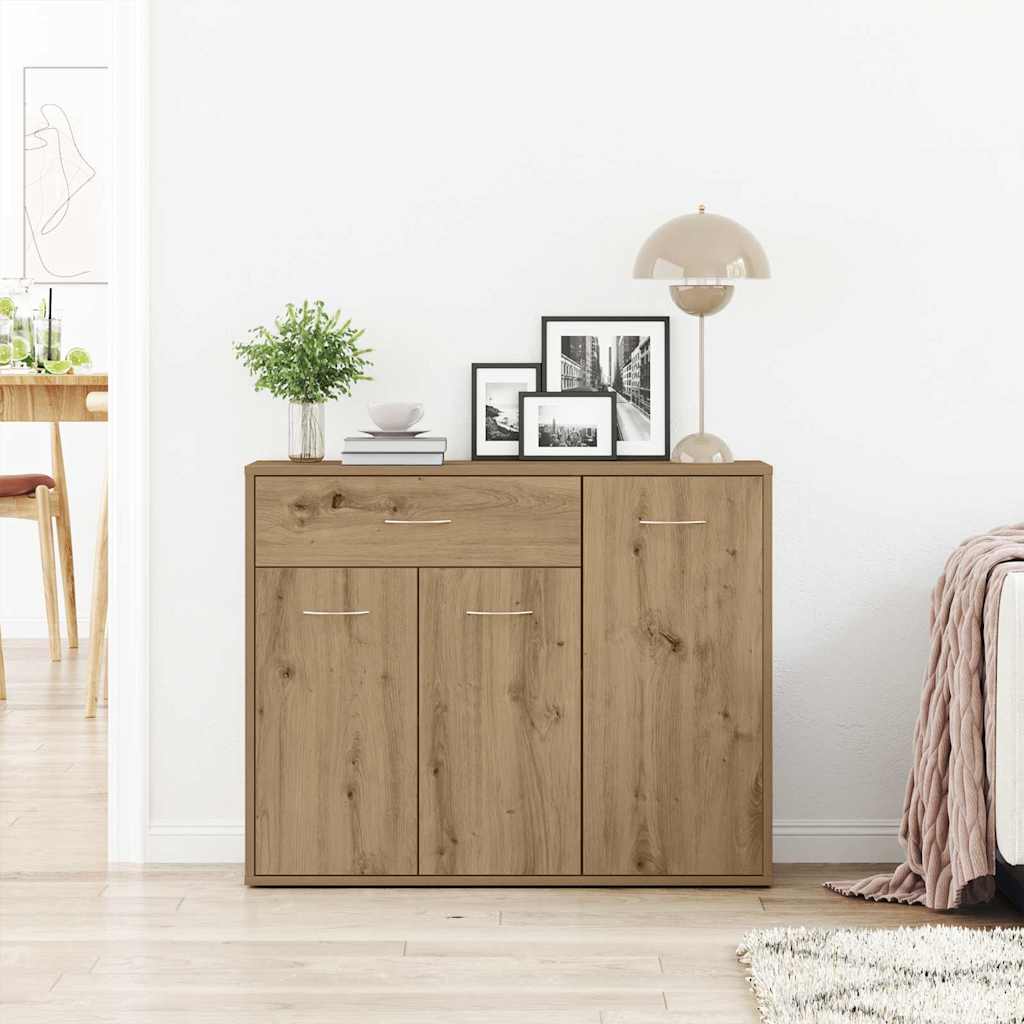 vidaXL Bufetă Stejar Artisan 88x30x70 cm Lemn prelucrat vidaXL Bufetă Stejar Artisan 88x30x70 cm Lemn prelucrat