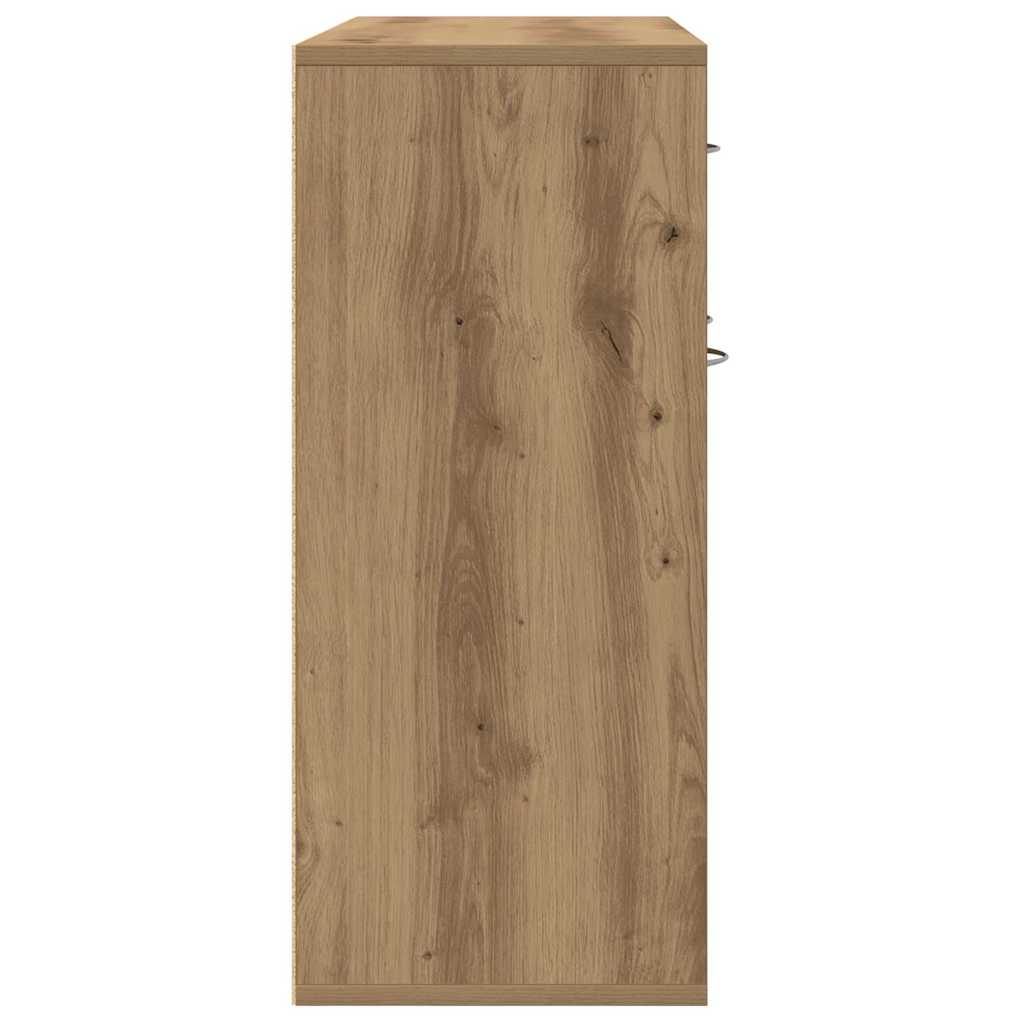 vidaXL Bufetă Stejar Artisan 88x30x70 cm Lemn prelucrat vidaXL Bufetă Stejar Artisan 88x30x70 cm Lemn prelucrat