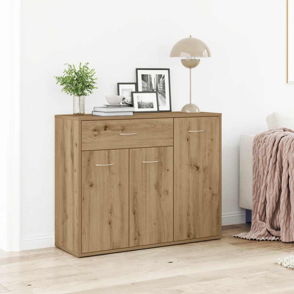 vidaXL Bufetă Stejar Artisan 88x30x70 cm Lemn prelucrat vidaXL Bufetă Stejar Artisan 88x30x70 cm Lemn prelucrat