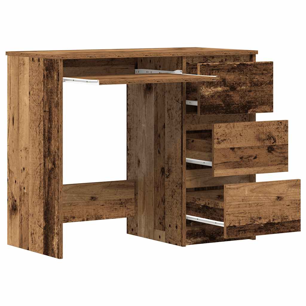 vidaXL Birou din lemn vechi 90x45x76 cm din lemn de prelucrare