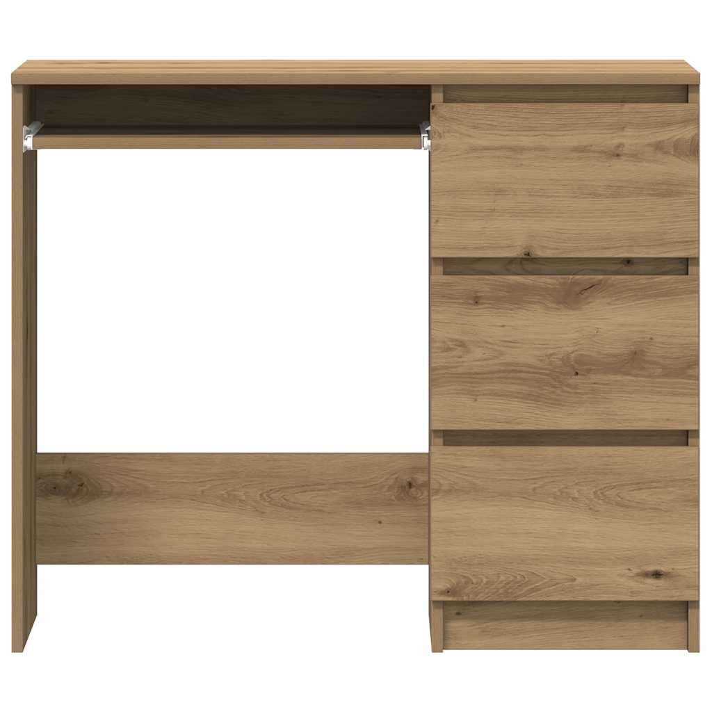 vidaXL Birou Artisan Stejar 90x45x76 cm lemn prelucrat vidaXL Birou Artisan Stejar 90x45x76 cm lemn prelucrat