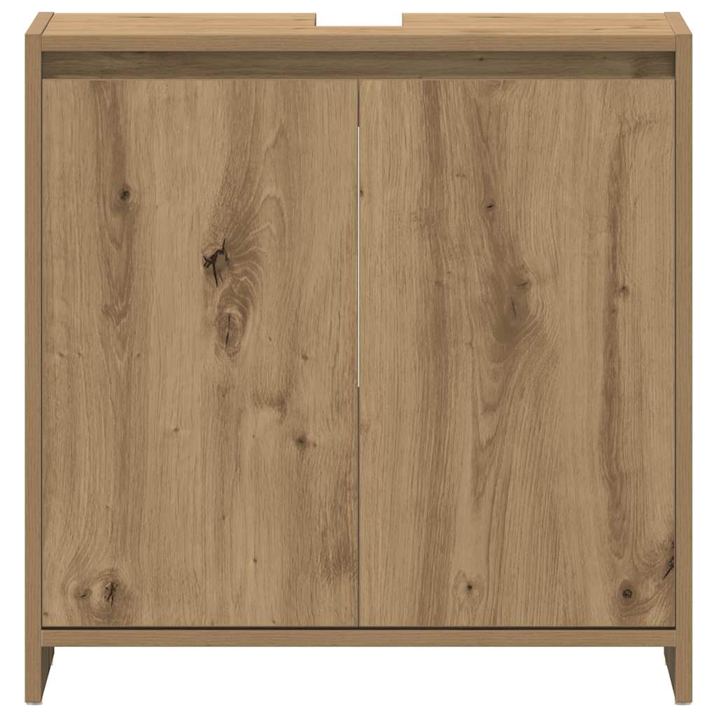 vidaXL Dulap chiuvetă baie, stejar artizanal 65x33x60cm lemn prelucrat