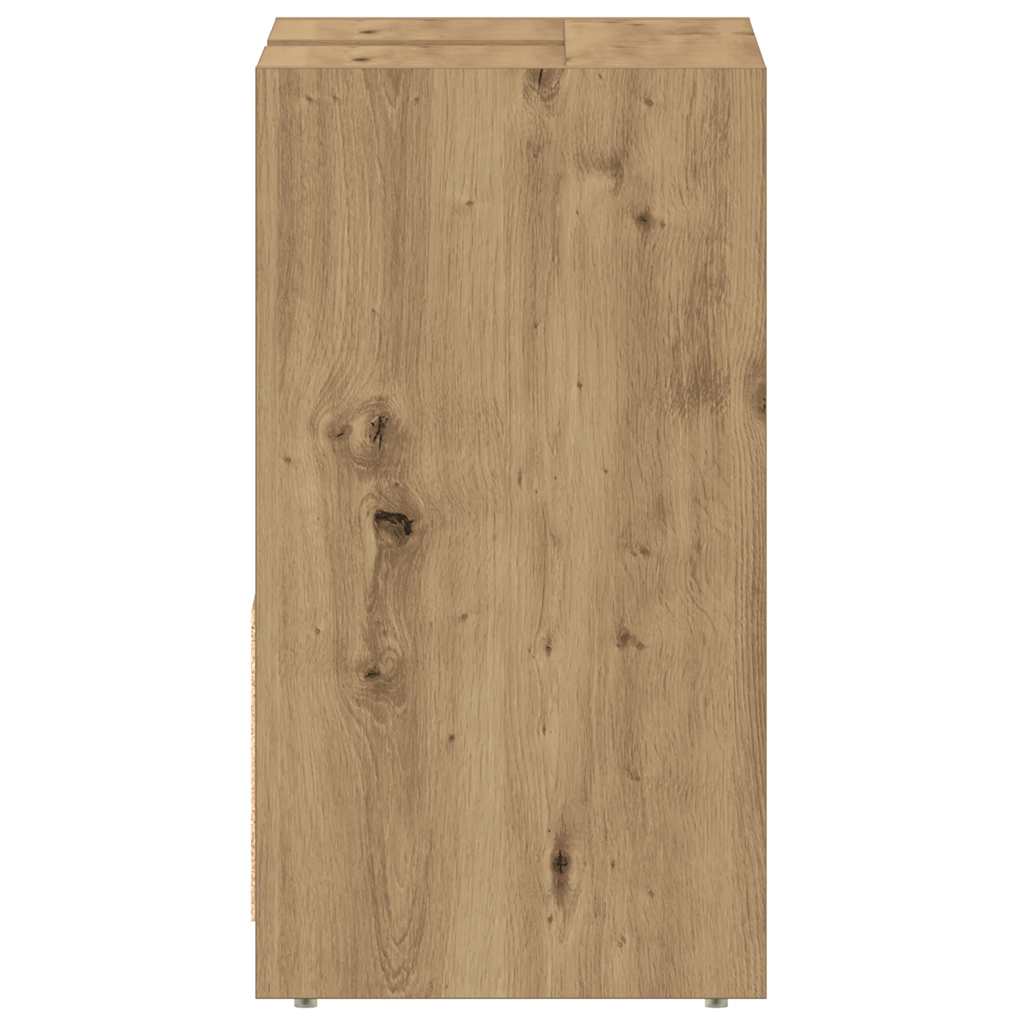 vidaXL Dulap chiuvetă baie, stejar artizanal 65x33x60cm lemn prelucrat