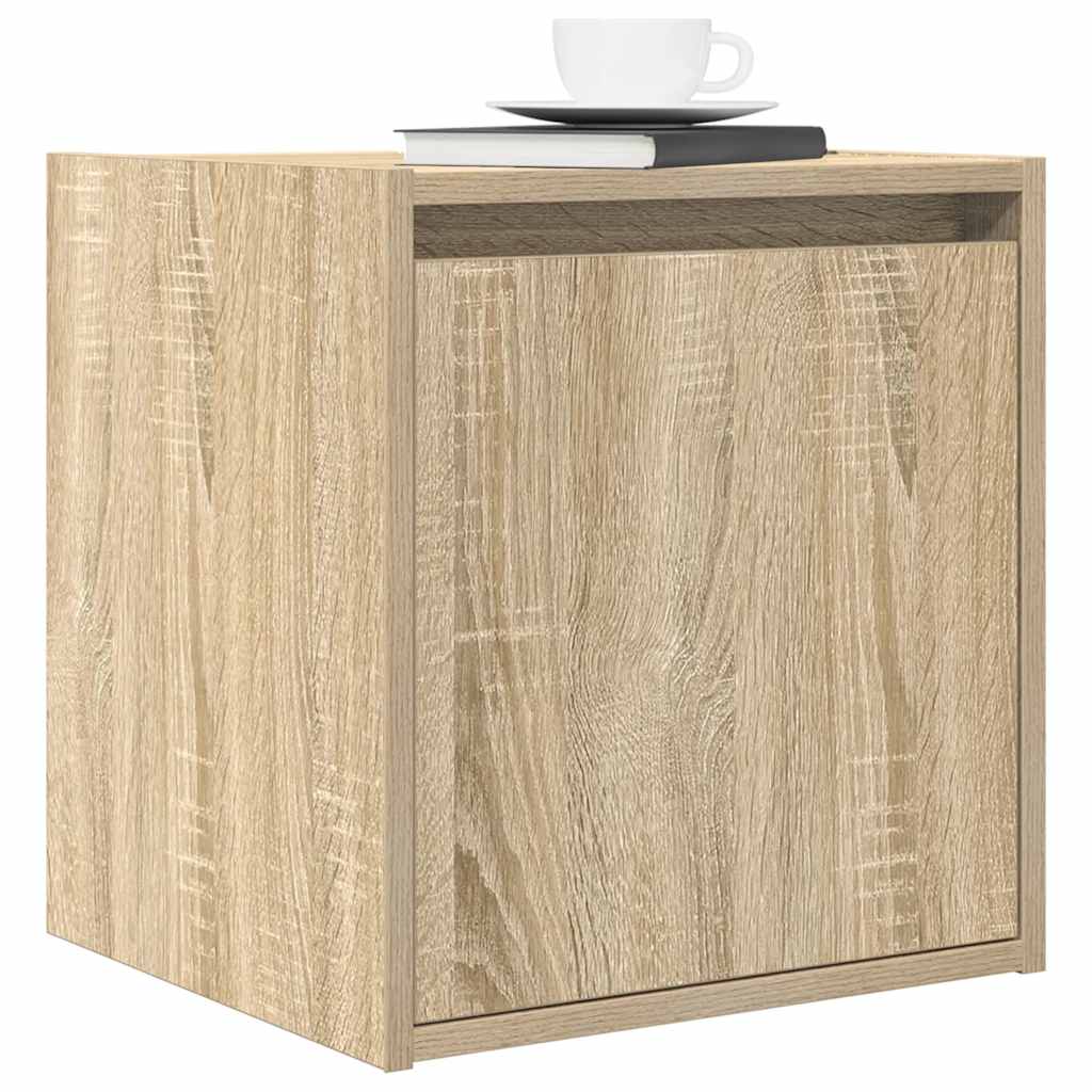 vidaXL Noptiera montata pe perete Stejar Sonoma 38x34x40 cm