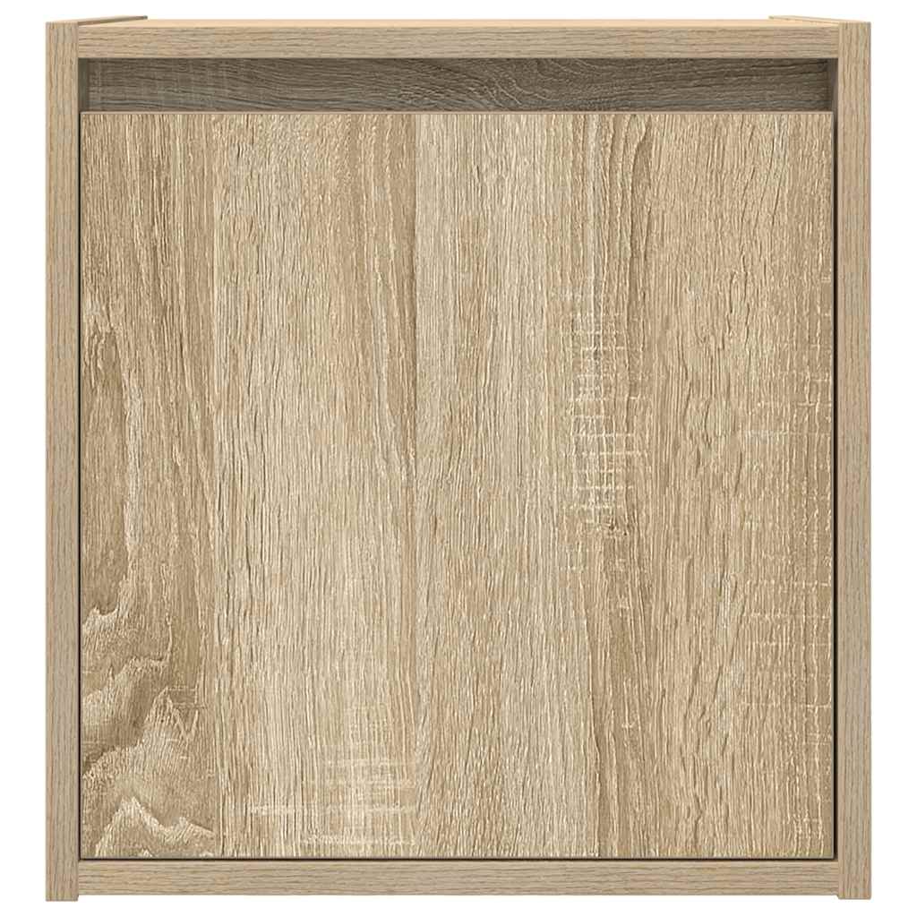 vidaXL Noptiera montata pe perete Stejar Sonoma 38x34x40 cm