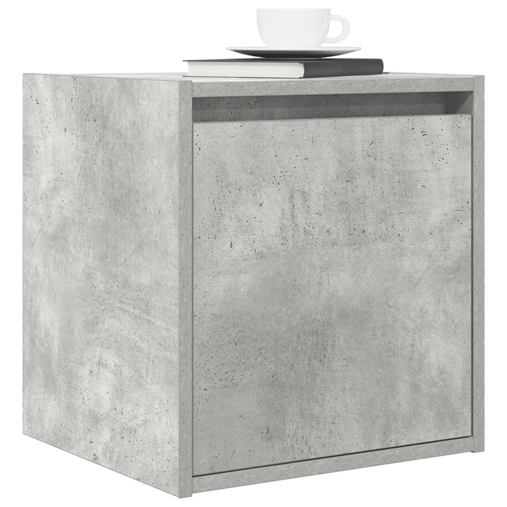vidaXL Noptiera de perete gri beton 38x34x40 cm