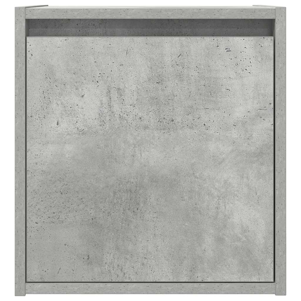 vidaXL Noptiera de perete gri beton 38x34x40 cm