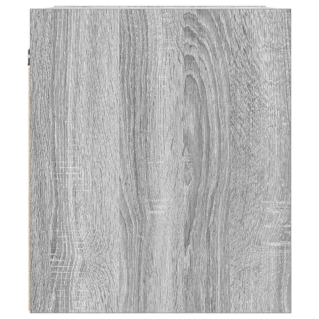 vidaXL Noptiera montata pe perete gri Sonoma 38x34x40 cm