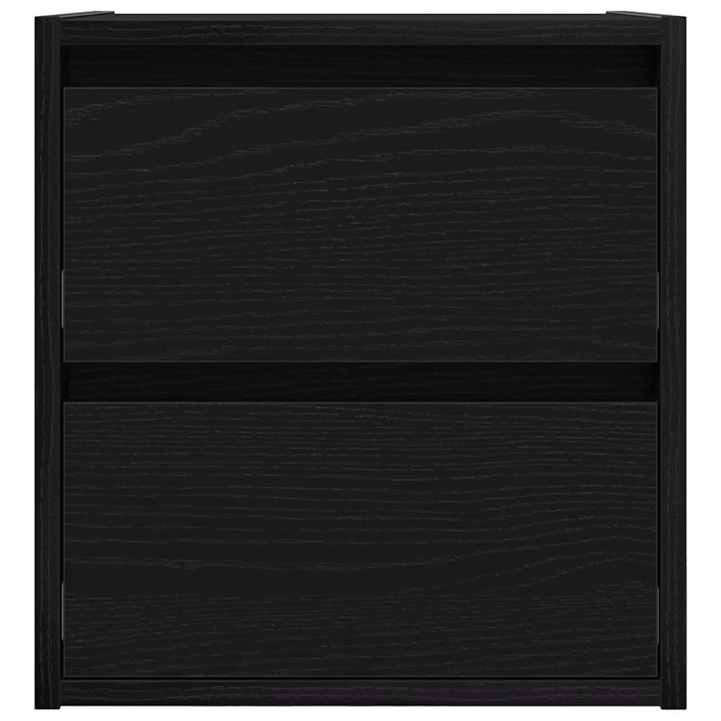 vidaXL Noptiere de perete 2 buc Stejar negru 38x34x40 cm