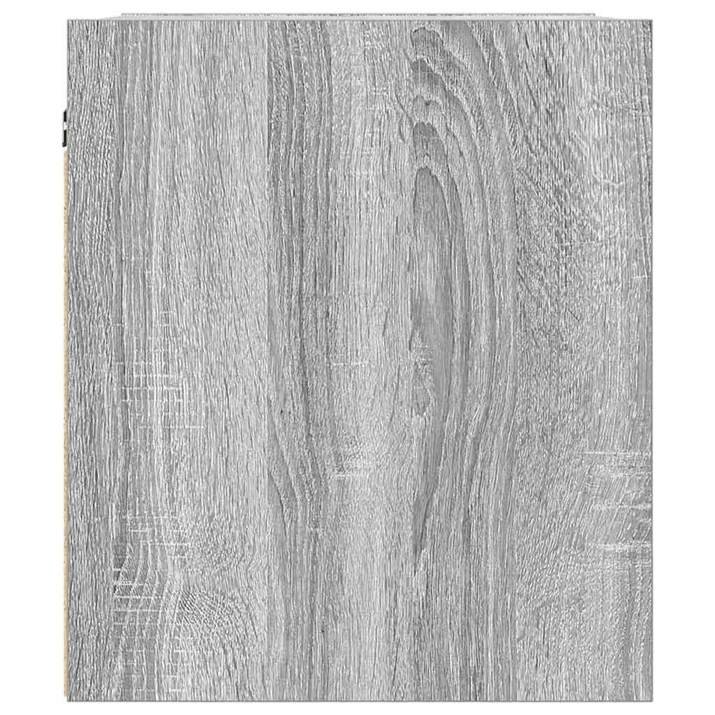 vidaXL Noptiera montata pe perete gri Sonoma 38x34x40 cm