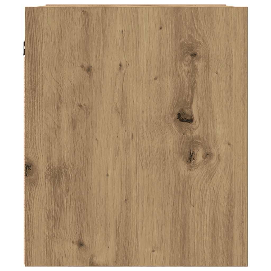 vidaXL Noptiera montata pe perete Stejar Artizanal 38x34x40 cm