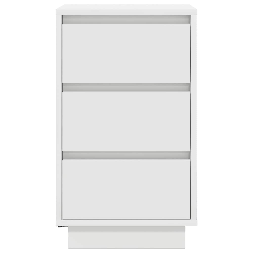 vidaXL Noptiera cu lumini LED alb 38x34x65 cm vidaXL Noptiera cu lumini LED alb 38x34x65 cm