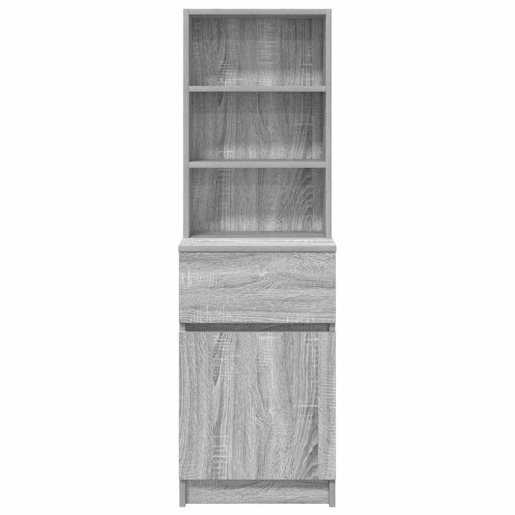 vidaXL Noptiera gri Sonoma 39x35x125 cm lemn prelucrat