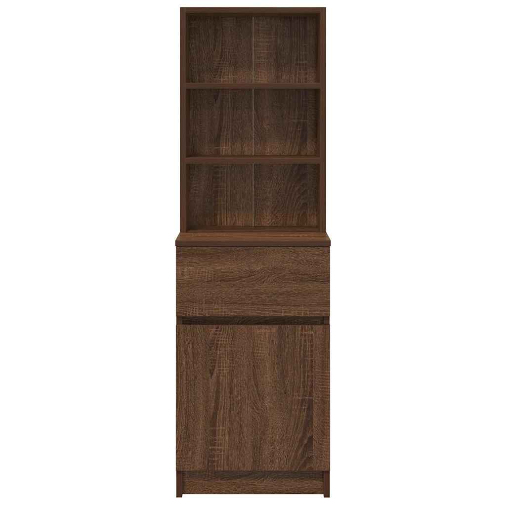 vidaXL Noptiera din stejar maro 39x35x125 cm lemn prelucrat